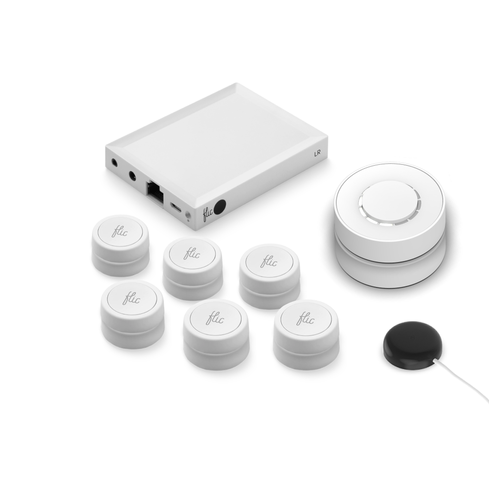 Flic l Mega Kit l Button White l Twist White