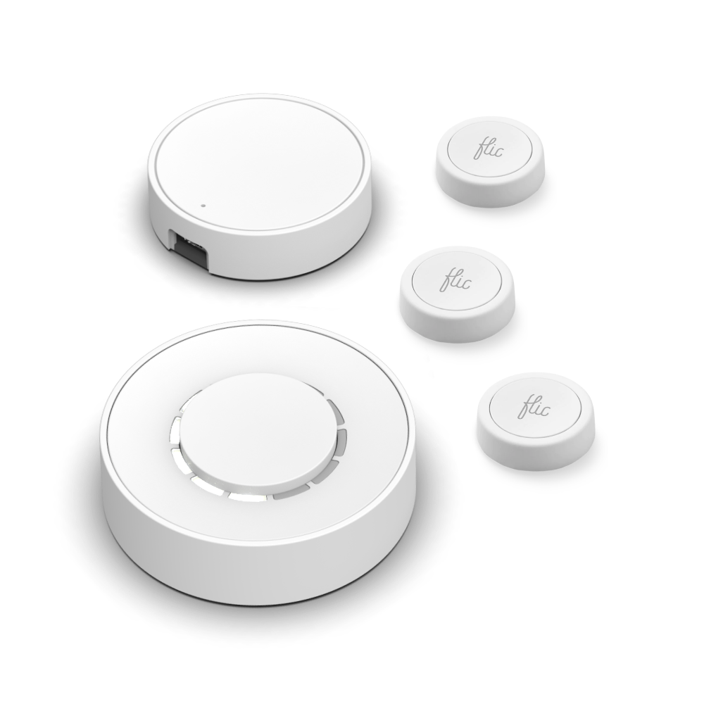 Flic l Starter Kit l Button White l Twist White