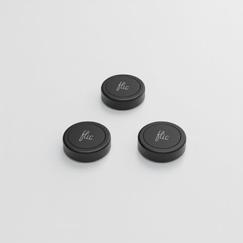 Flic Button l Three Pack l Black