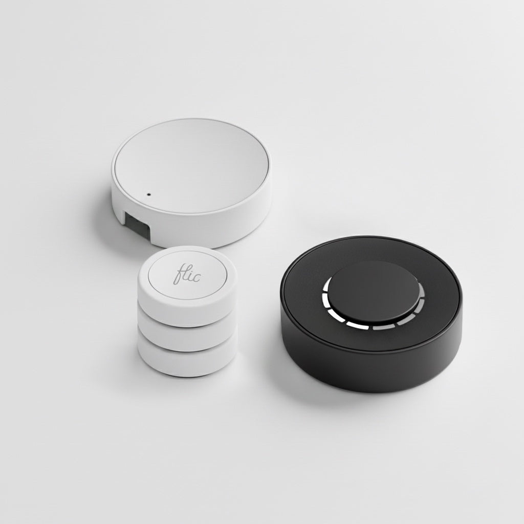 Flic Starter Kit l  Button White l Twist Black