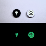 Flic Button l Sticker Sheet l Glow